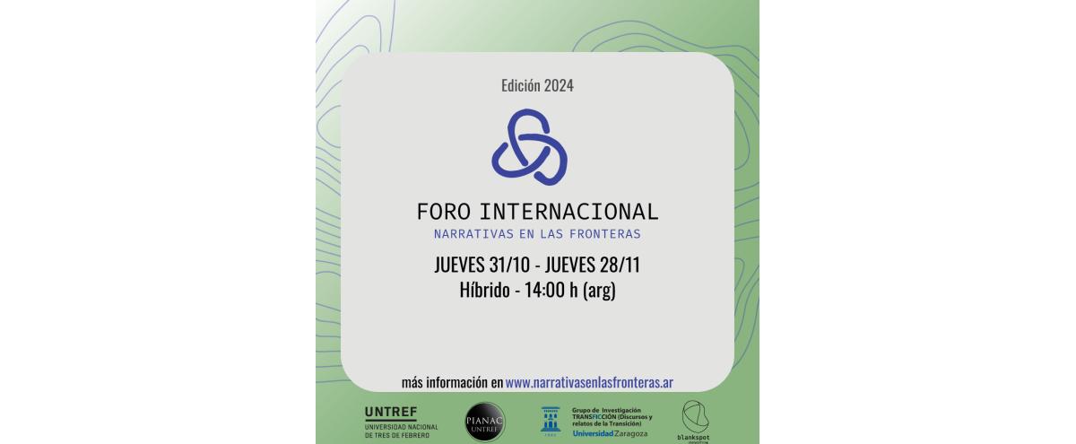 Foro Internacional - Narrativas en las fronteras